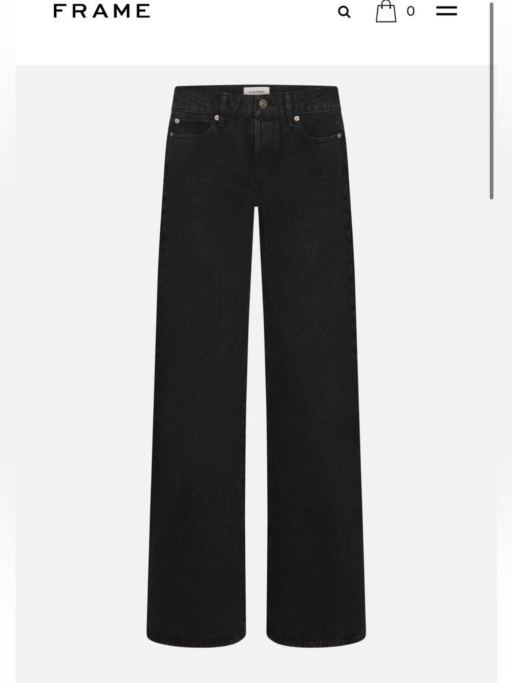 FRAME The Gray Low Rise Denim Shade Astral Size 26, inseam 31” - Picture 1 of 7